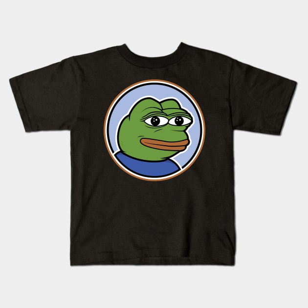 Pepe The Frog Meme T-Shirt Kids T-Shirt by UnluckyDevil